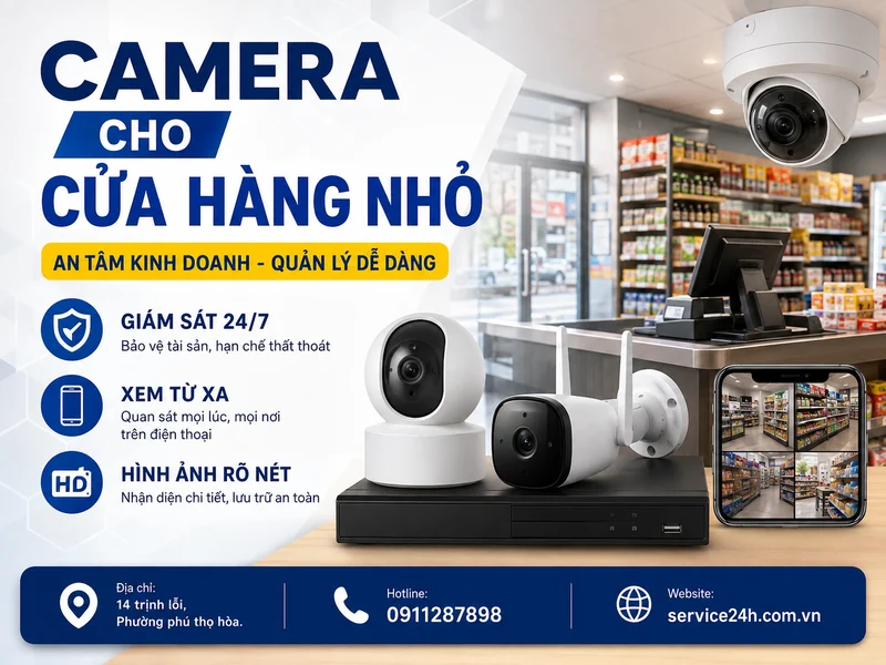 Camera cho cửa hàng nhỏ