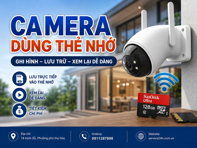 Camera dùng thẻ nhớ