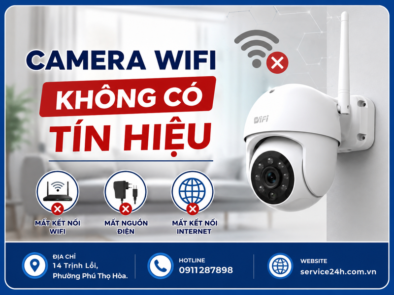 camera wifi không có tín hiệu