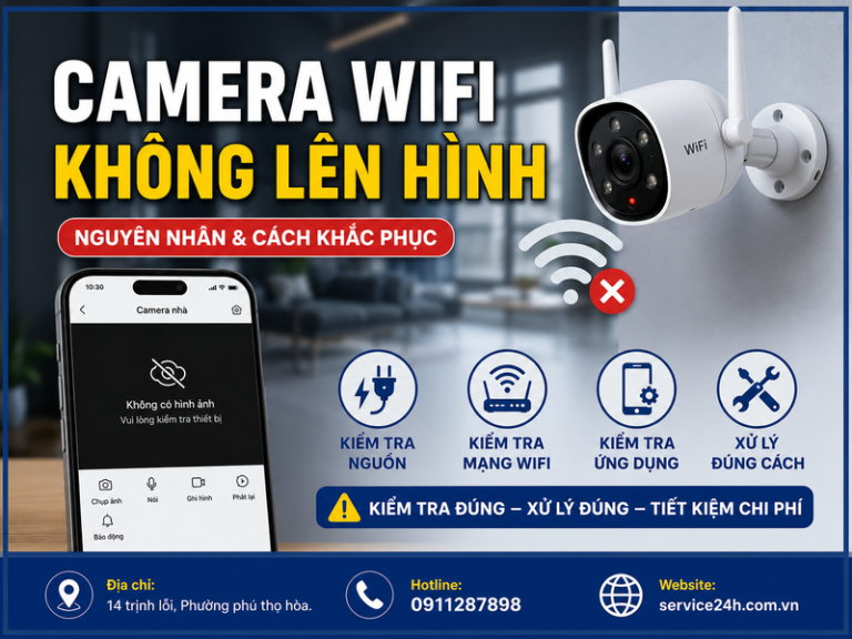camera wifi không lên hình
