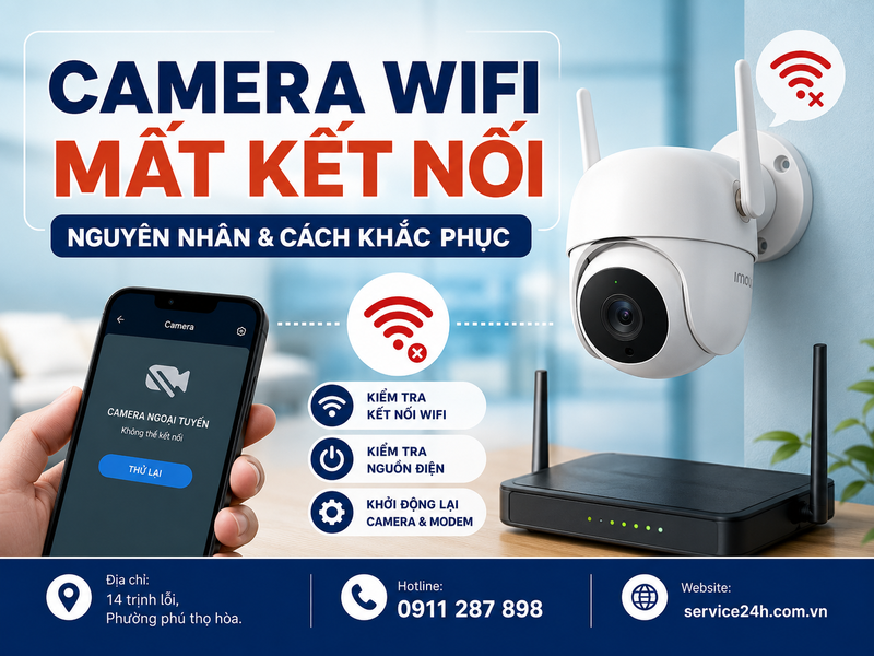 camera wifi mất kết nối