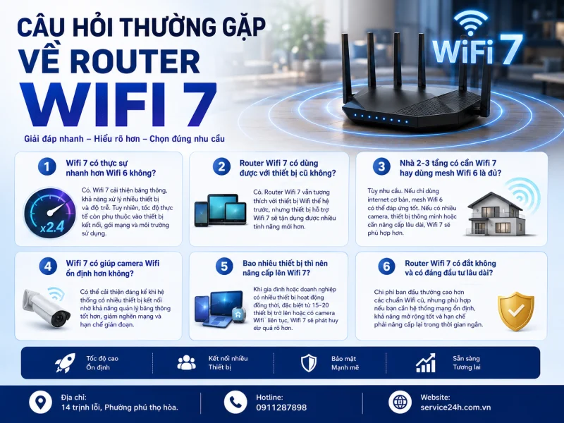 Câu hỏi thường gặp về router Wifi 7