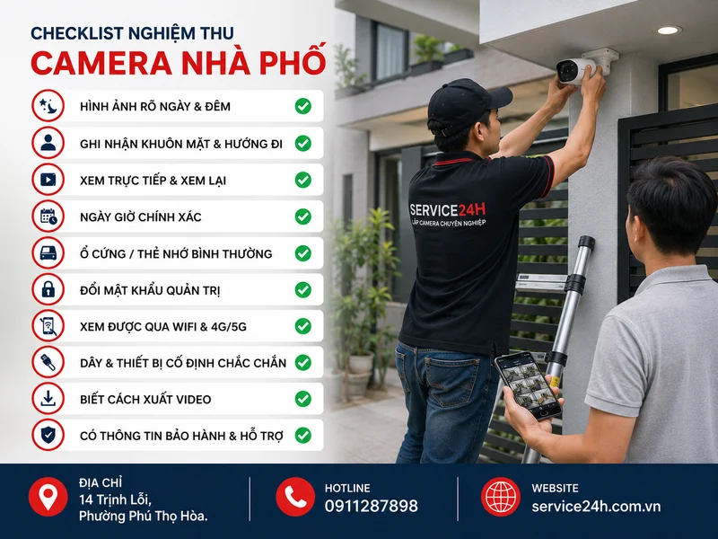 Checklist nghiệm thu trước khi thanh toán