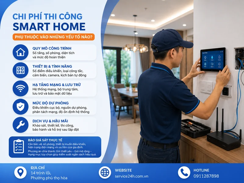 Chi phí thi công phụ thuộc vào những yếu tố nào?
