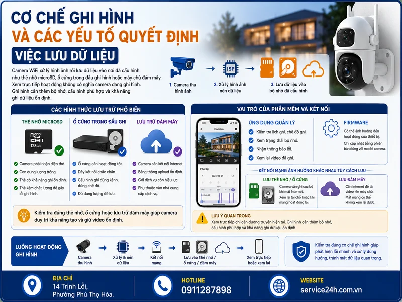 Cơ chế ghi hình và các yếu tố quyết định việc lưu dữ liệu