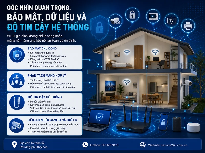 Góc nhìn quan trọng: bảo mật, dữ liệu và độ tin cậy hệ thống