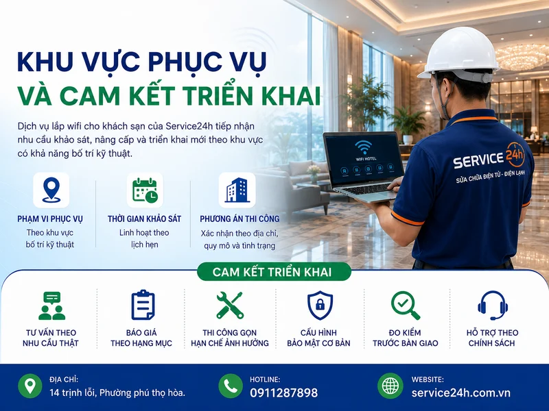 Khu vực phục vụ và cam kết triển khai
