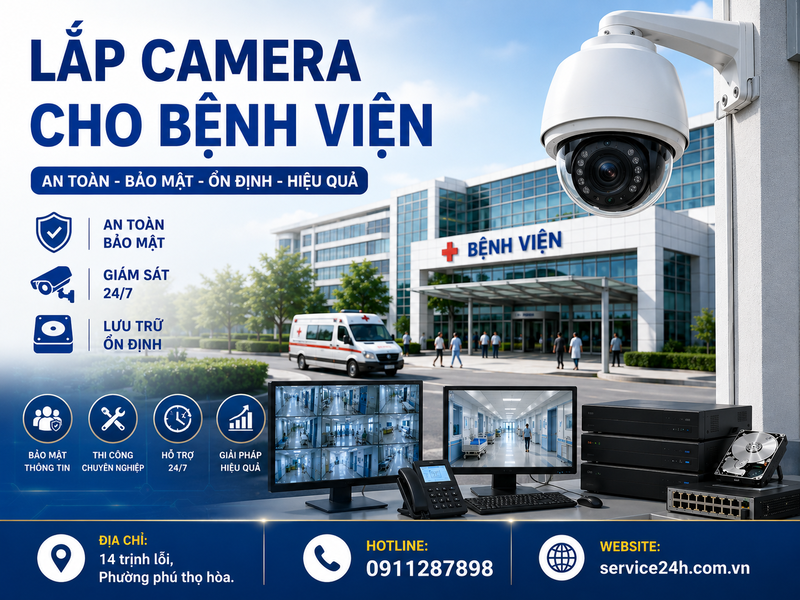 Lắp camera cho bệnh viện