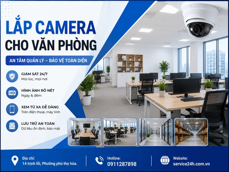 Lắp camera cho văn phòng