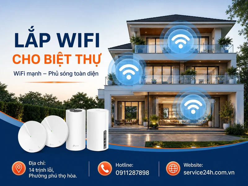 Lắp wifi cho biệt thự