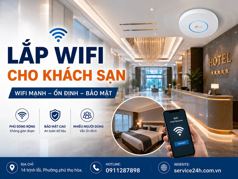 Lắp wifi cho khách sạn: 9 lỗi cần tránh để mạng ổn định