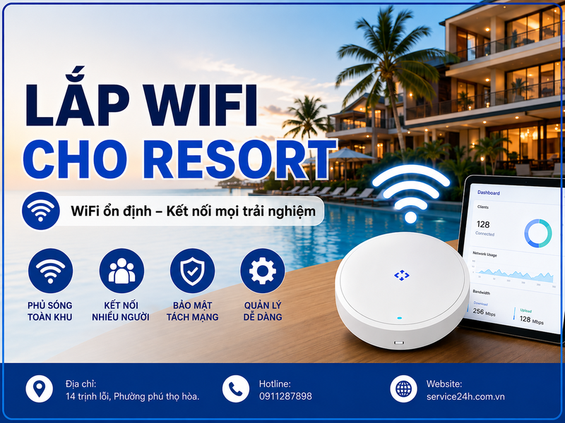 Lắp wifi cho resort