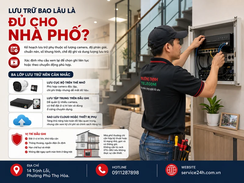 Lưu trữ bao lâu là đủ cho một căn nhà phố?