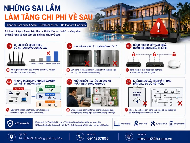 Những sai lầm làm tăng chi phí về sau