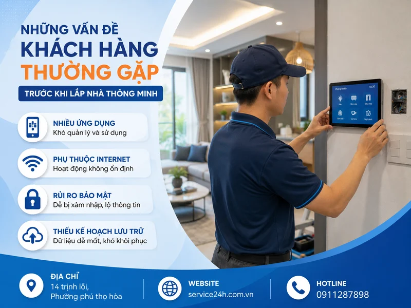 Những vấn đề khách hàng thường gặp trước khi lắp nhà thông minh