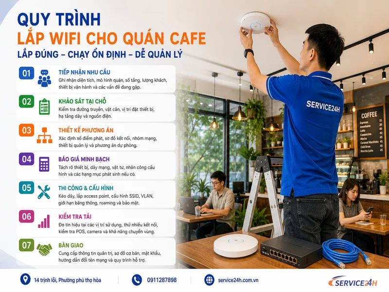 Quy trình lắp đặt, cấu hình và bàn giao