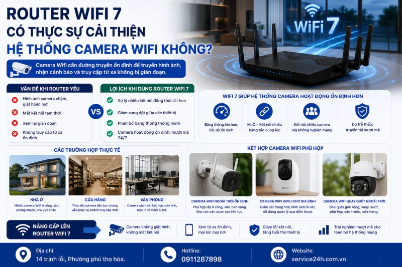 Router Wifi 7 có thực sự cải thiện hệ thống camera Wifi không?