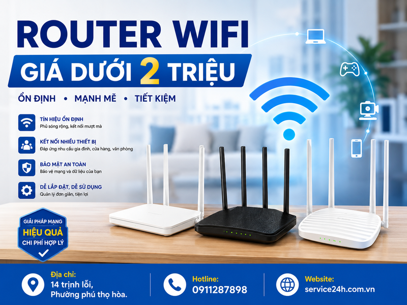 Router wifi giá dưới 2 triệu