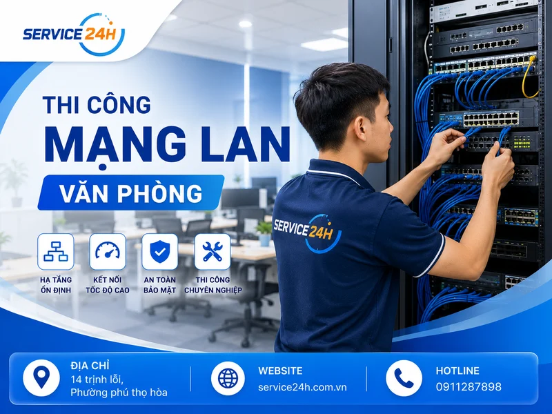 Thi Công Mạng LAN Văn Phòng Chuyên Nghiệp, Chuẩn Kỹ Thuật
