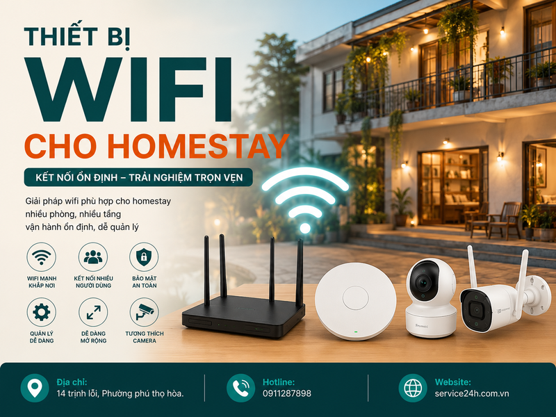 Thiết bị wifi cho homestay