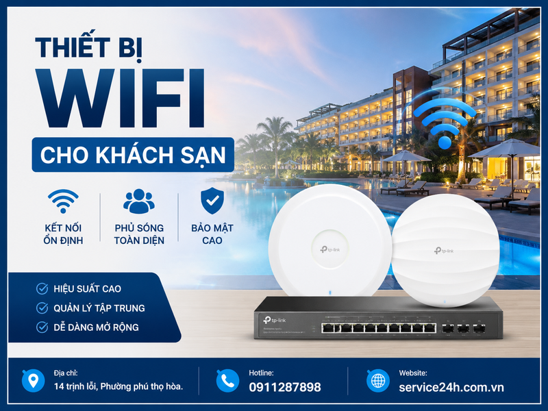 Thiết bị wifi cho khách sạn