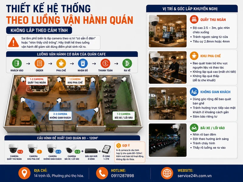 Thiết kế hệ thống theo luồng vận hành quán (không lắp theo cảm tính)