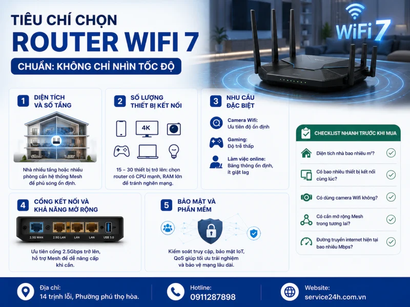 Tiêu chí chọn router Wifi 7 chuẩn: Không chỉ nhìn tốc độ