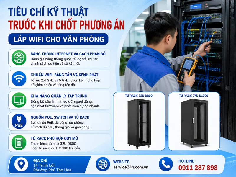 Tiêu chí kỹ thuật cần kiểm tra trước khi chốt phương án