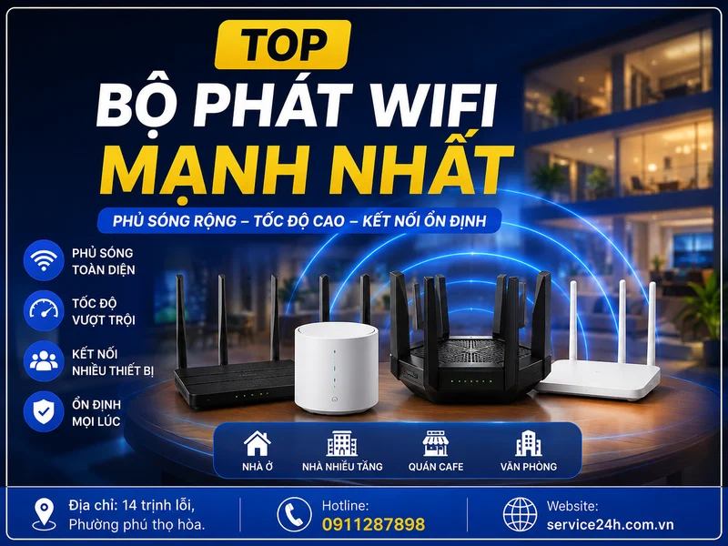 Top bộ phát wifi mạnh nhất
