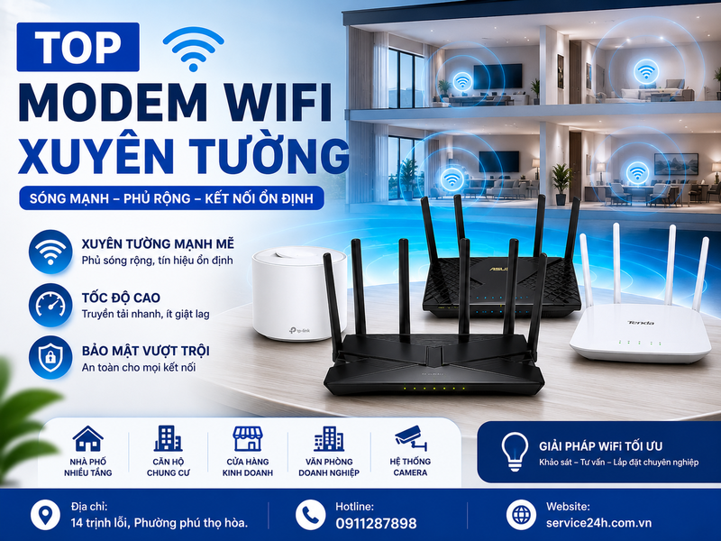 Top modem wifi xuyên tường