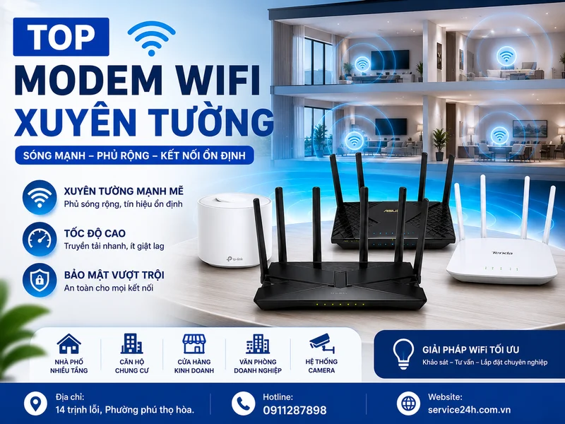 Top modem wifi xuyên tường