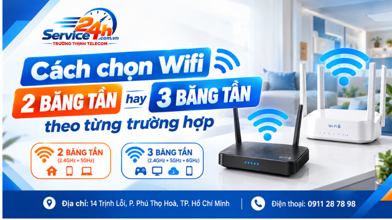 Cách chọn Wifi 2 băng tần hay 3 băng tần theo từng trường hợp