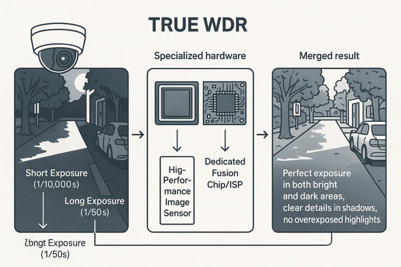 WDR hoạt động như thế nào để cân bằng vùng sáng và vùng tối?