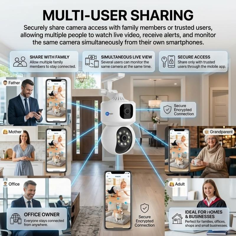 Những trường hợp thường cần chia sẻ quyền xem camera
