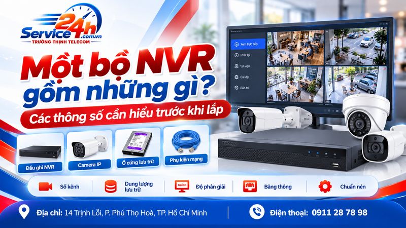 Một bộ NVR gồm những gì? Các thông số cần hiểu trước khi lắp