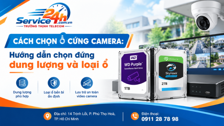 Cách chọn ổ cứng camera: Hướng dẫn chọn đúng dung lượng và loại ổ
