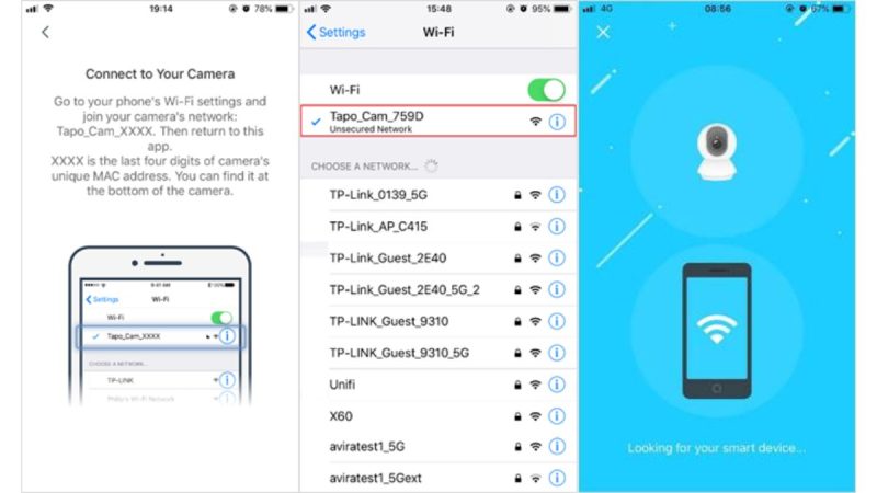 Bước 4: Kết nối camera với mạng WiFi
