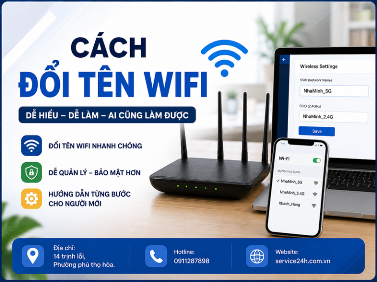 Cách đổi tên wifi