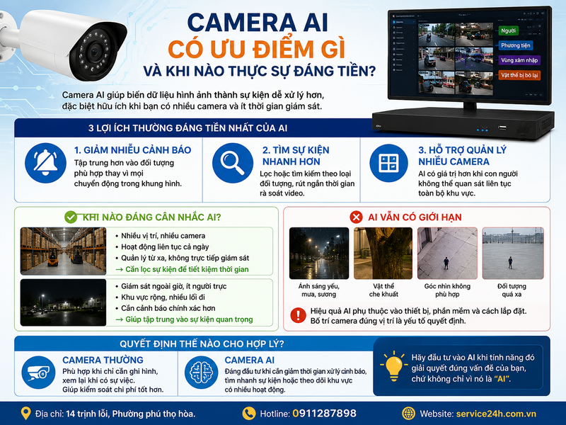 Camera AI có ưu điểm gì và khi nào thực sự đáng tiền?