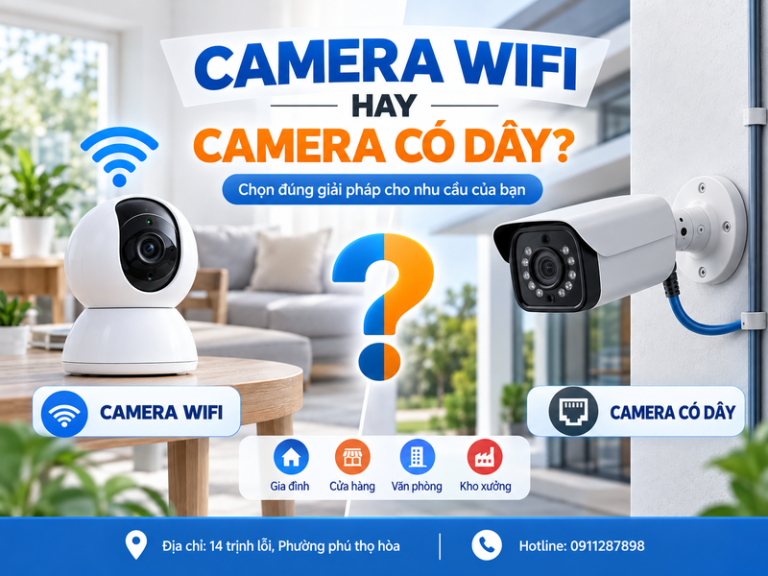 Camera wifi hay camera có dây