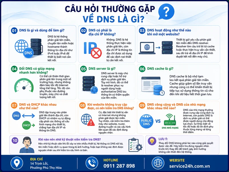Câu hỏi thường gặp về DNS là gì?