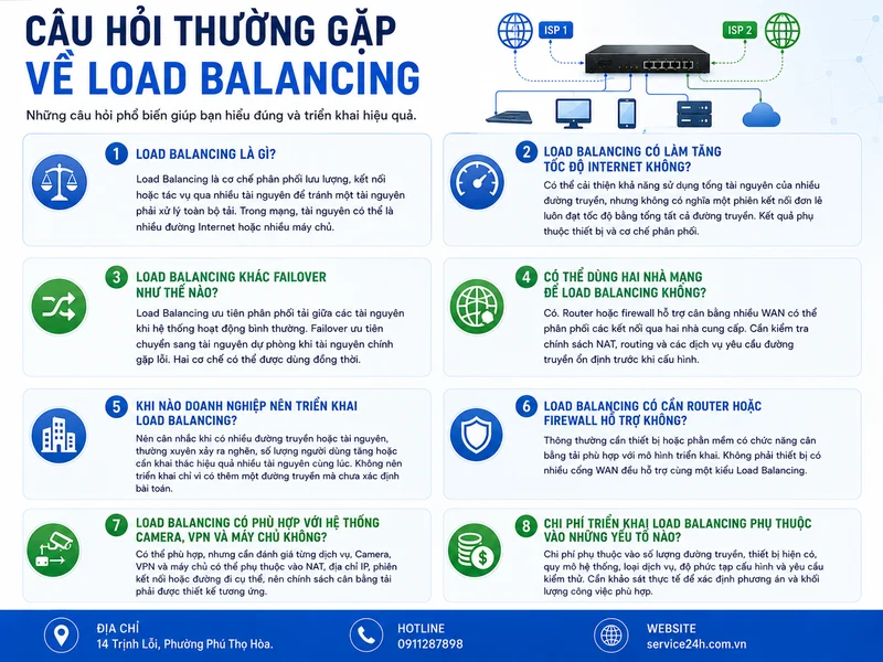 Câu hỏi thường gặp về Load Balancing