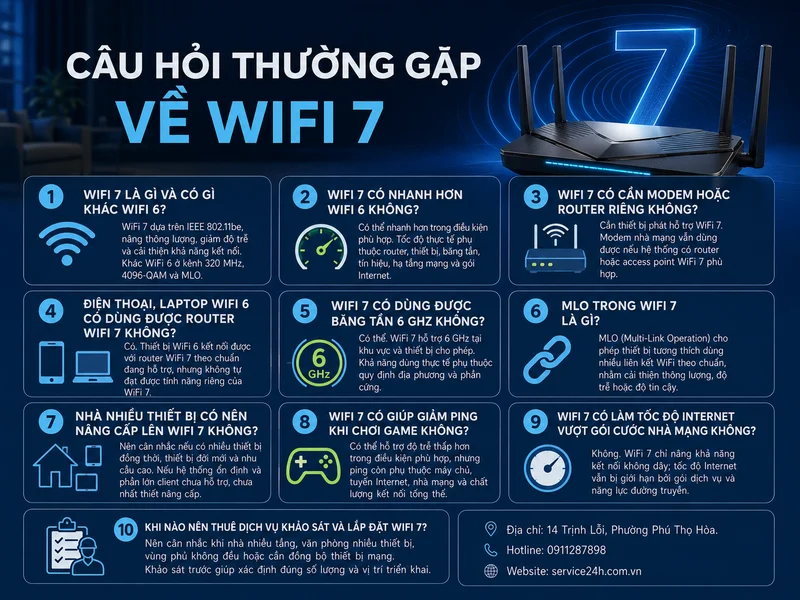 Câu hỏi thường gặp về WiFi 7