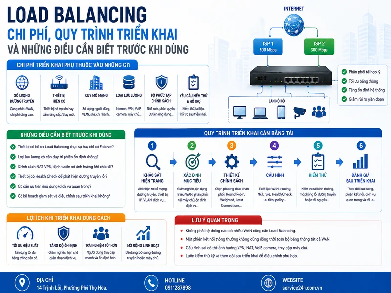 Chi phí, quy trình triển khai và những điều cần biết trước khi dùng Load Balancing