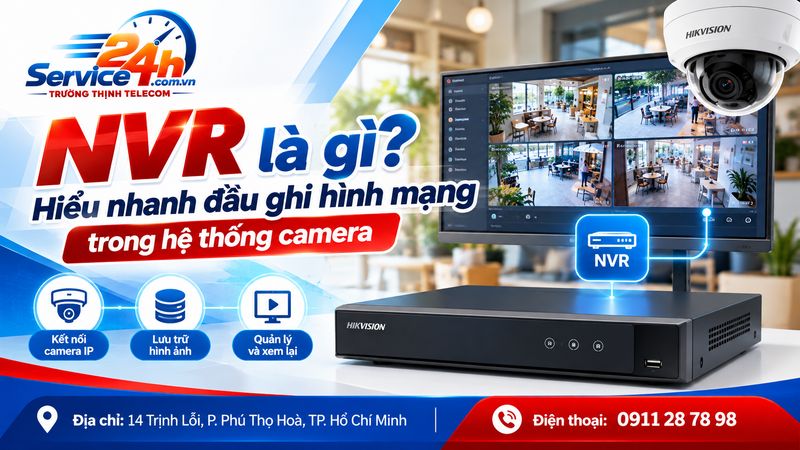 NVR là gì? Hiểu nhanh đầu ghi hình mạng trong hệ thống camera