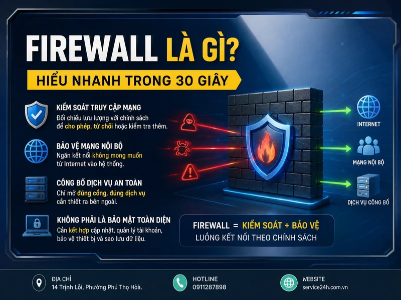 Firewall là gì? Hiểu nhanh trong 30 giây