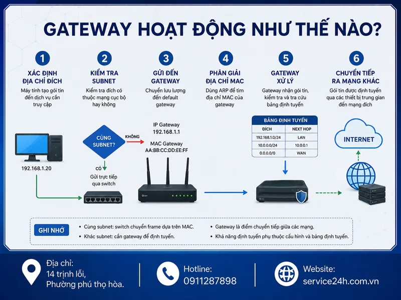 Gateway hoạt động như thế nào?