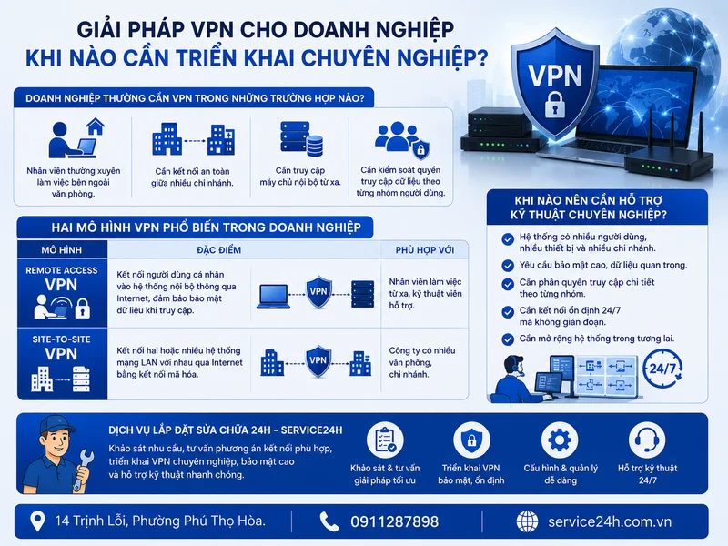 Giải pháp VPN cho doanh nghiệp: Khi nào cần triển khai chuyên nghiệp?