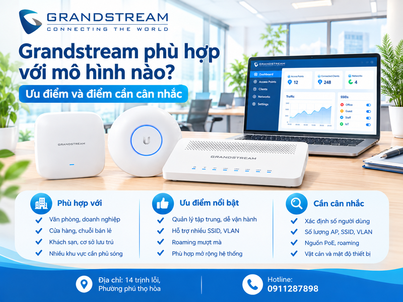 Grandstream phù hợp với mô hình nào? Ưu điểm và điểm cần cân nhắc