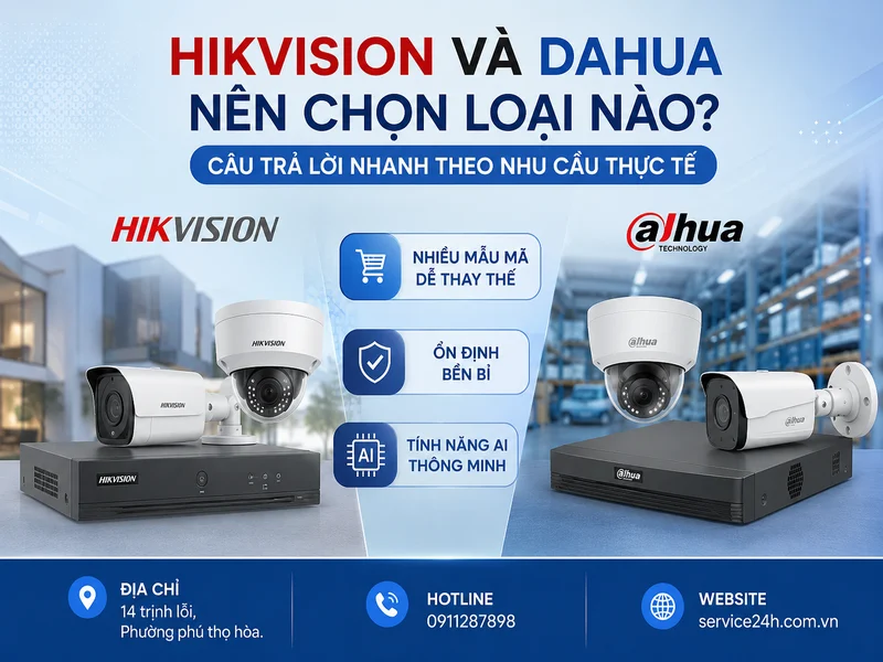 Hikvision và Dahua nên chọn loại nào? Câu trả lời nhanh theo nhu cầu thực tế
